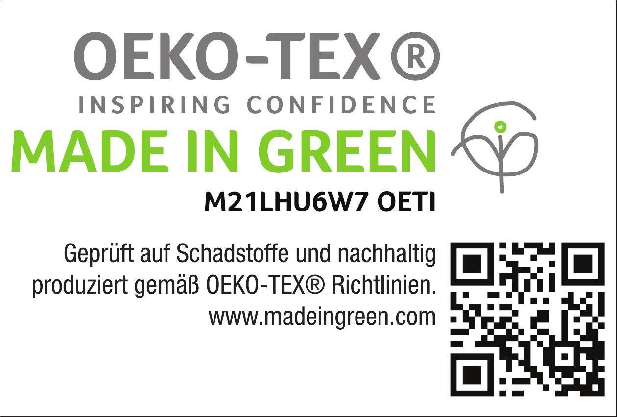 3-Kammer-Kopfkissen GRÖNLAND Made in Green, Haeussling, Füllung: Außenkammer 90% Daunen, 10% Federn; Innenkammer 100% Federn, Bezug: 100% Baumwolle, Seitenschläfer, nachhaltiges, hochwertiges Daunenprodukt 