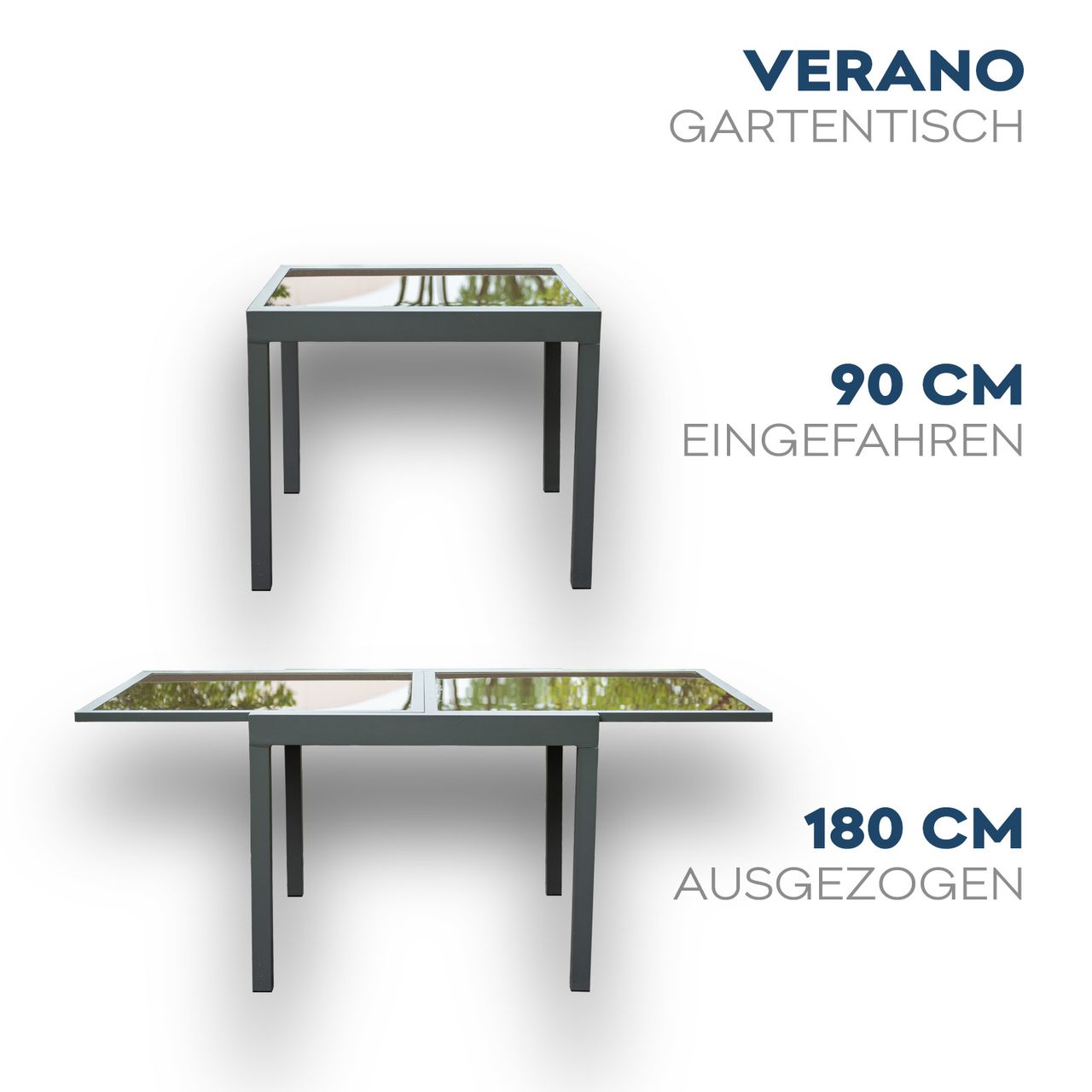 Home Deluxe Sitzgruppe VERANO MADERA 2 Stühle
