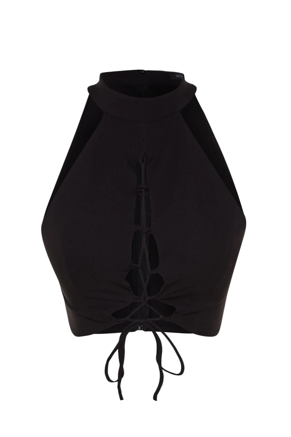 Trendyol Collection  Schwarzes, detailliertes, gewebtes Bustier TPRSS22BS0012