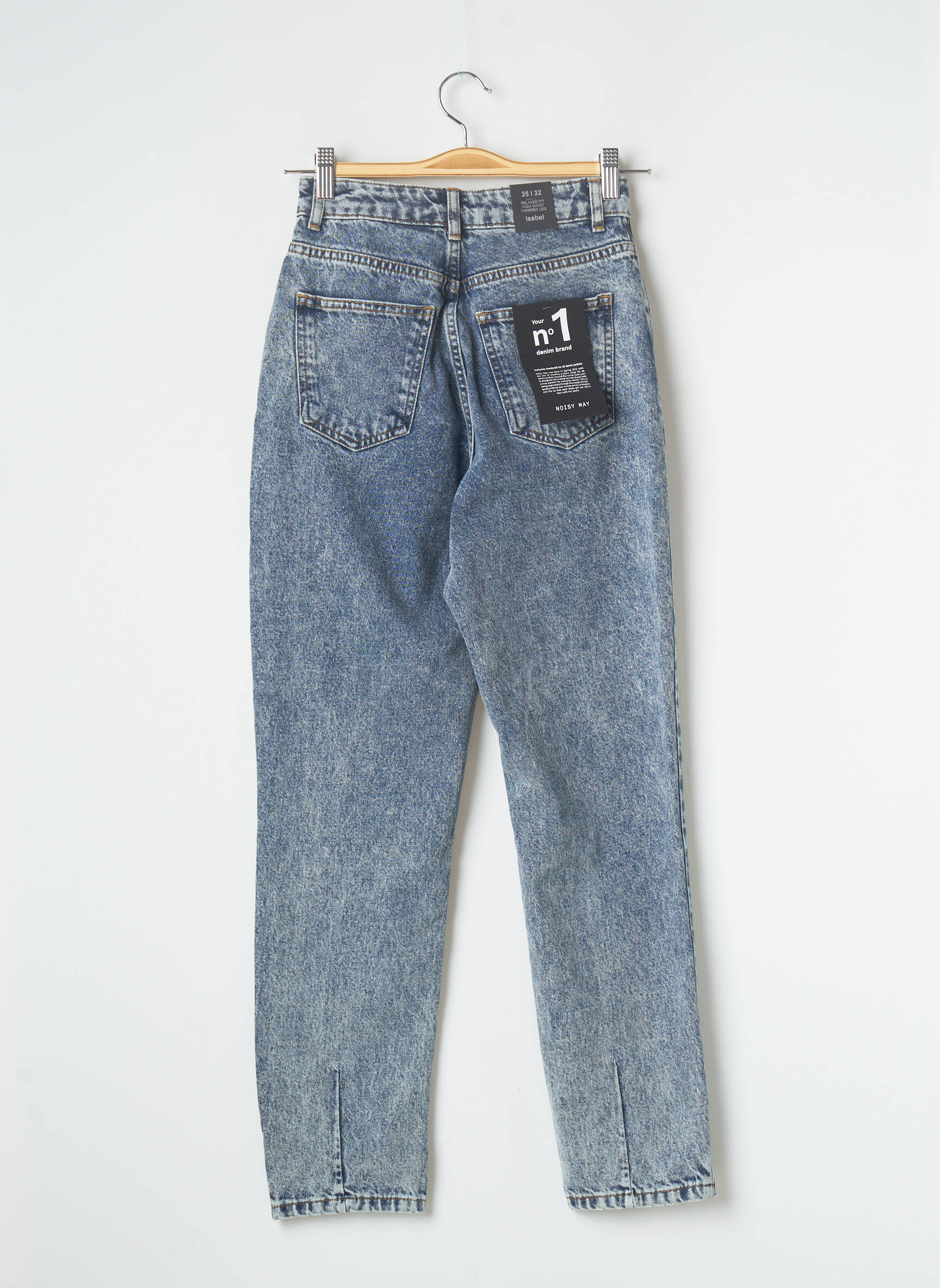 Noisy May Jeans Coupe Droite Femme couleur bleu