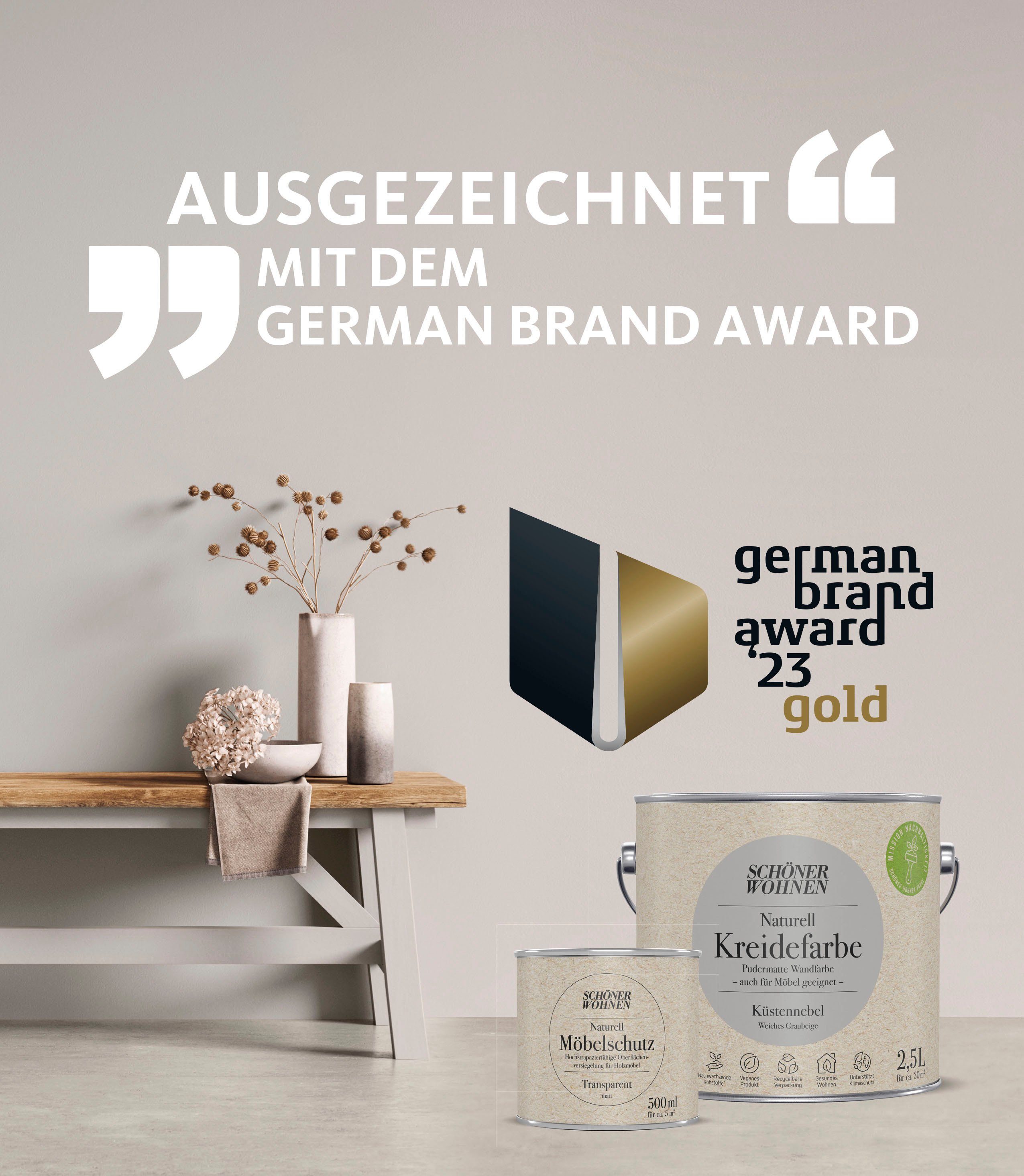 SCHÖNER WOHNEN FARBE Klarlack Naturell Möbelschutz, 500 ml, transparent, zusätzlicher Schutz für Möbel