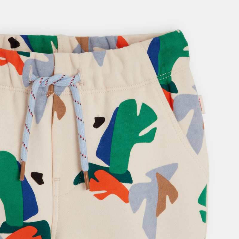 Jogging bébé garçon à motifs feuilles géométriques beige Catimini