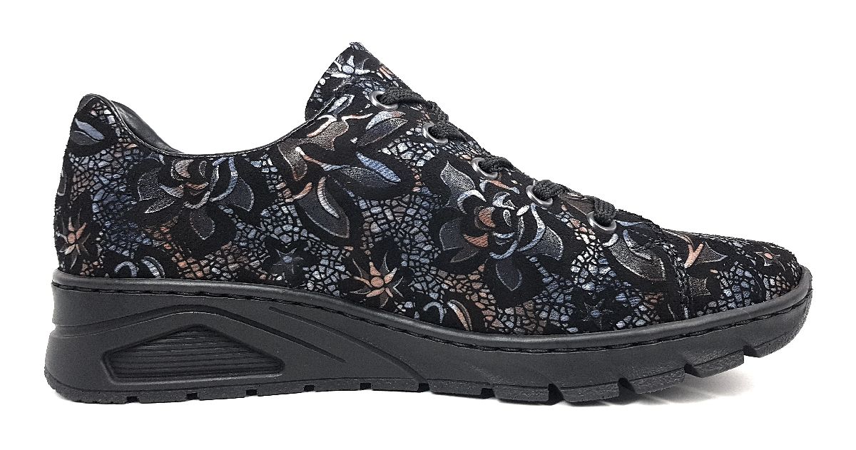 Rieker N3302-90 Schwarz 90 metallic
