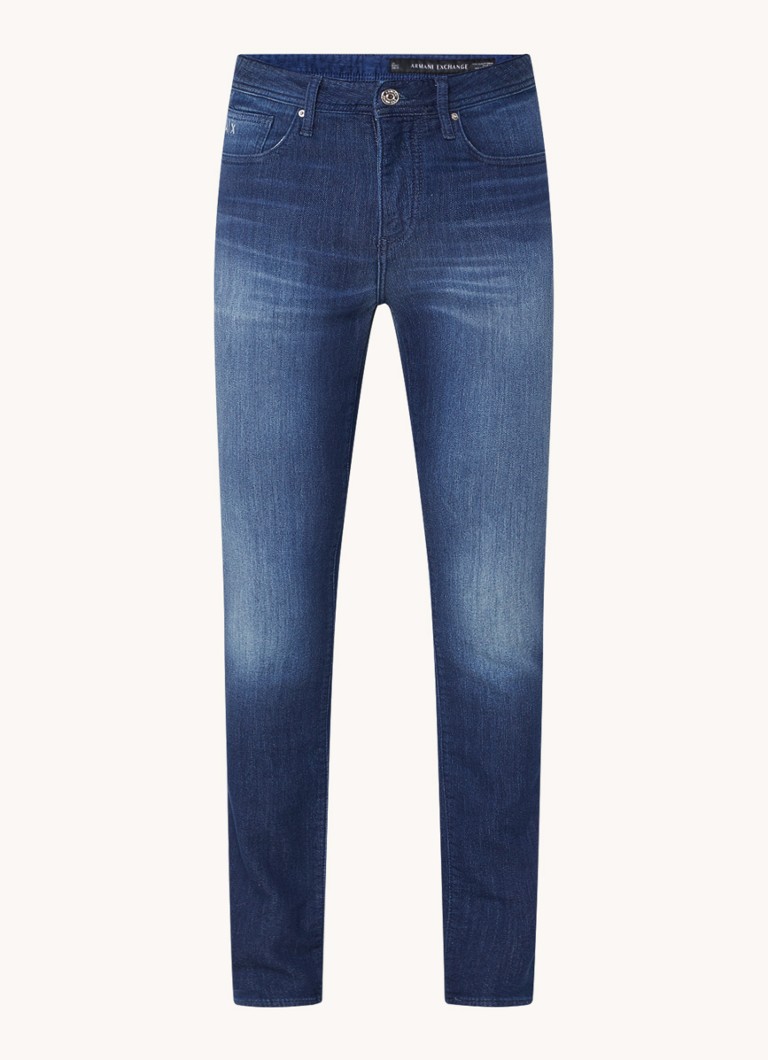 Armani Exchange Skinny jeans i medium vask