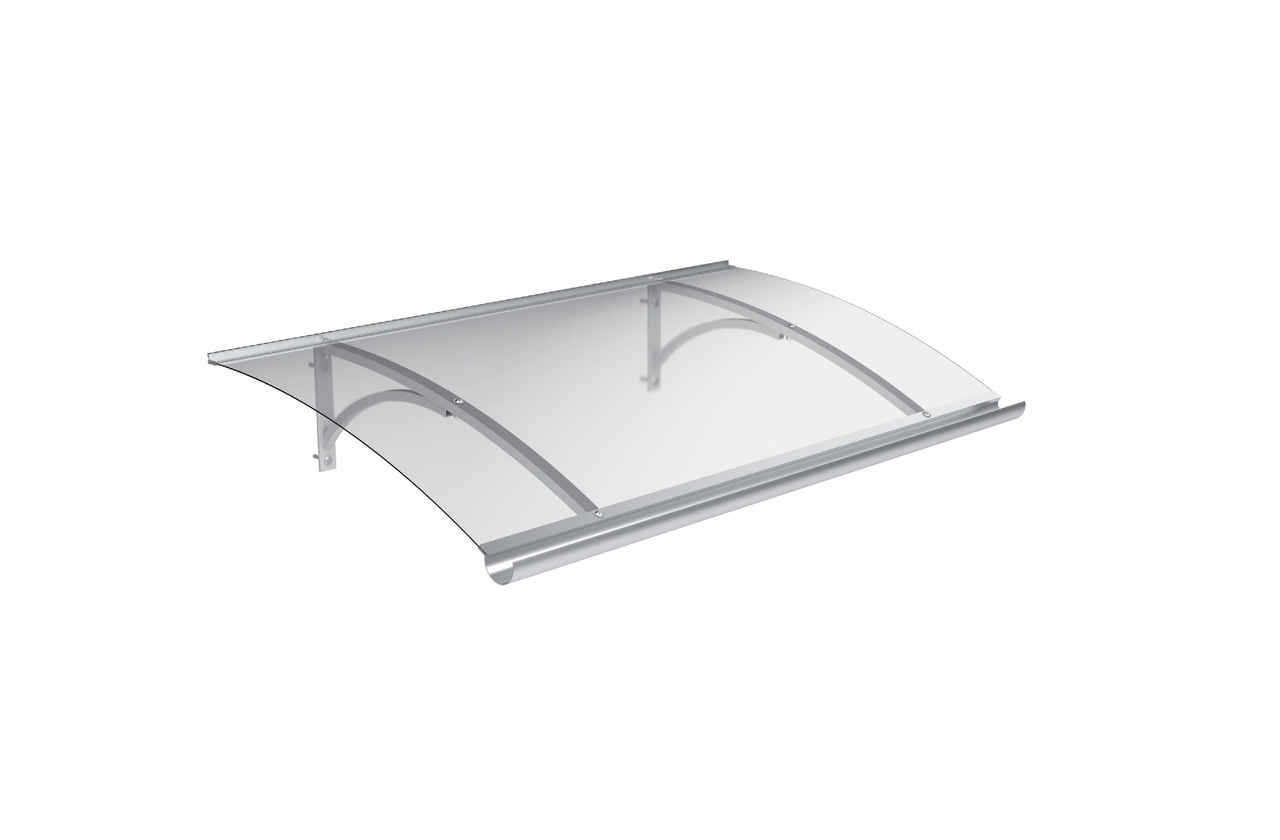 Powertec Garden Kunststoff Vordach 150 x 90 cm 3mm Dicke