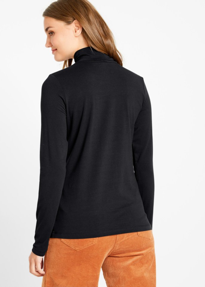 Langarmshirt mit Rollkragen (2er Pack)