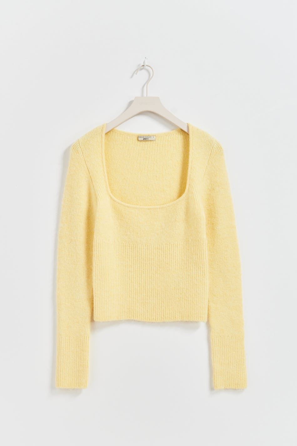 Square neck knit top