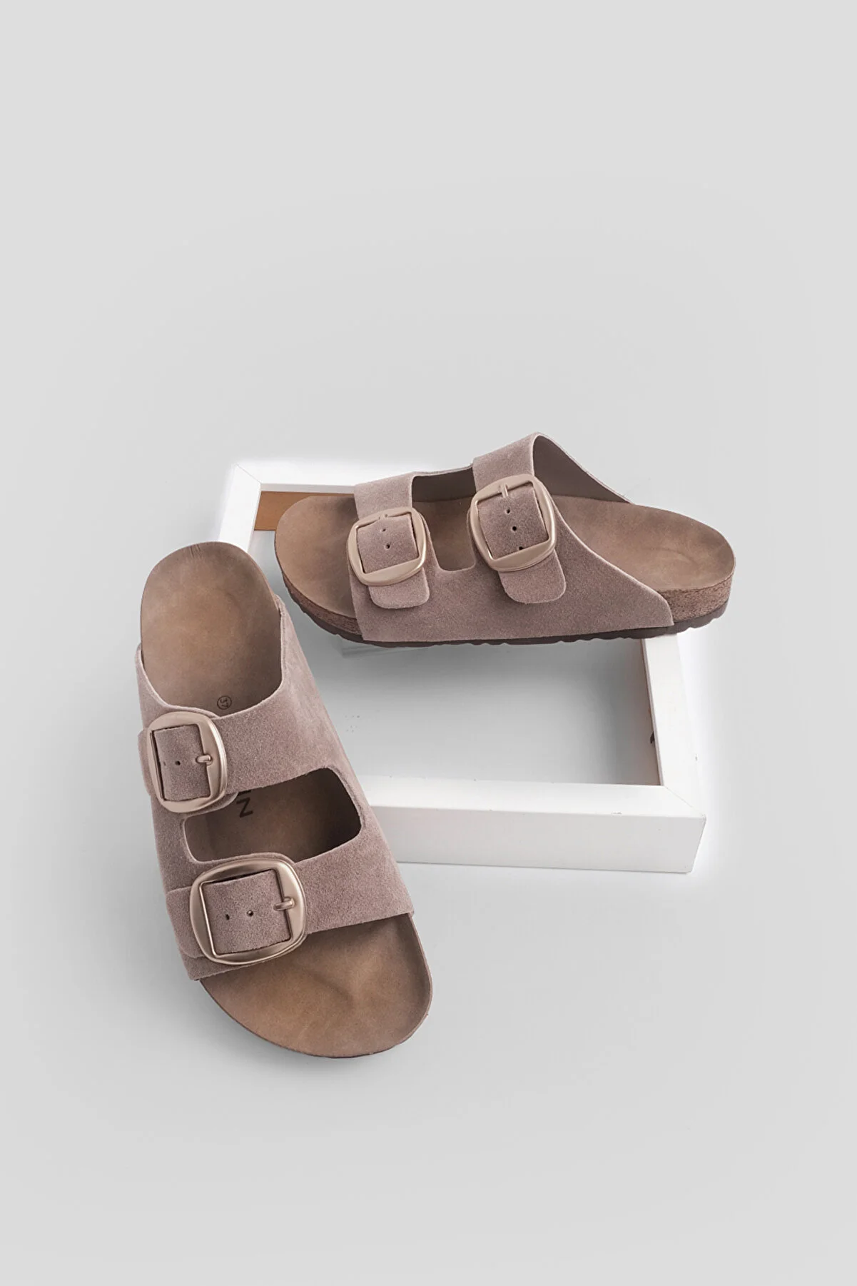 Marjin  Pantolette - Braun - Flacher Absatz