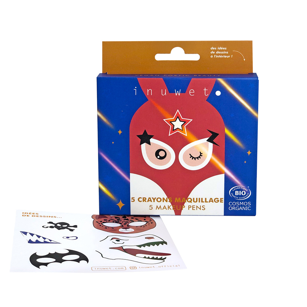 Inuwet KIT CONFETTIS CRAYONS BIO - MAQUILLAGE KIDS