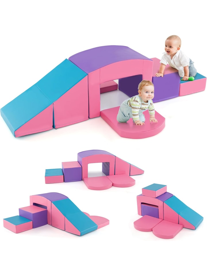 COSTWAY 6 tlg. Schaumstoffbausteine in Rosa günstig kaufen onesize