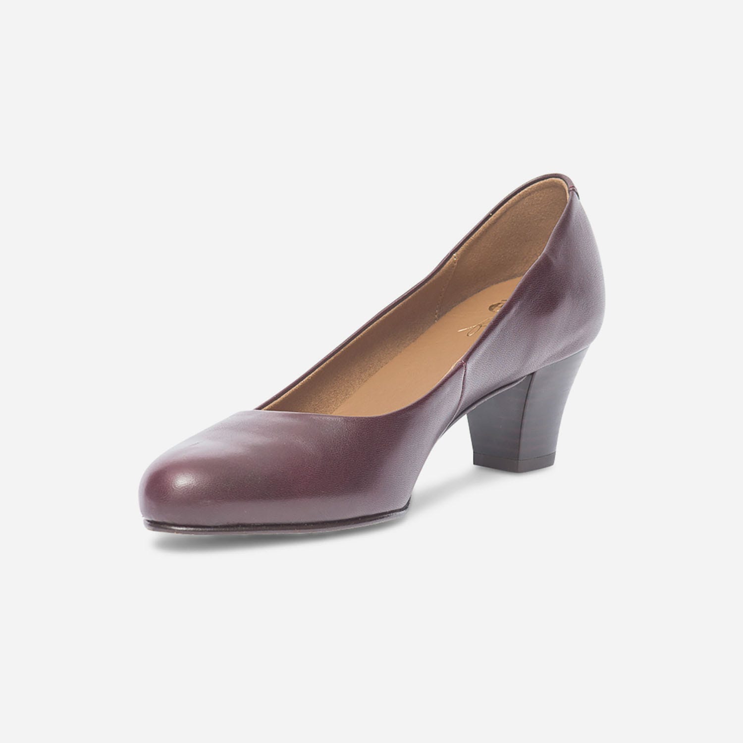 Escarpin ERAM FLEX bordeaux en cuir