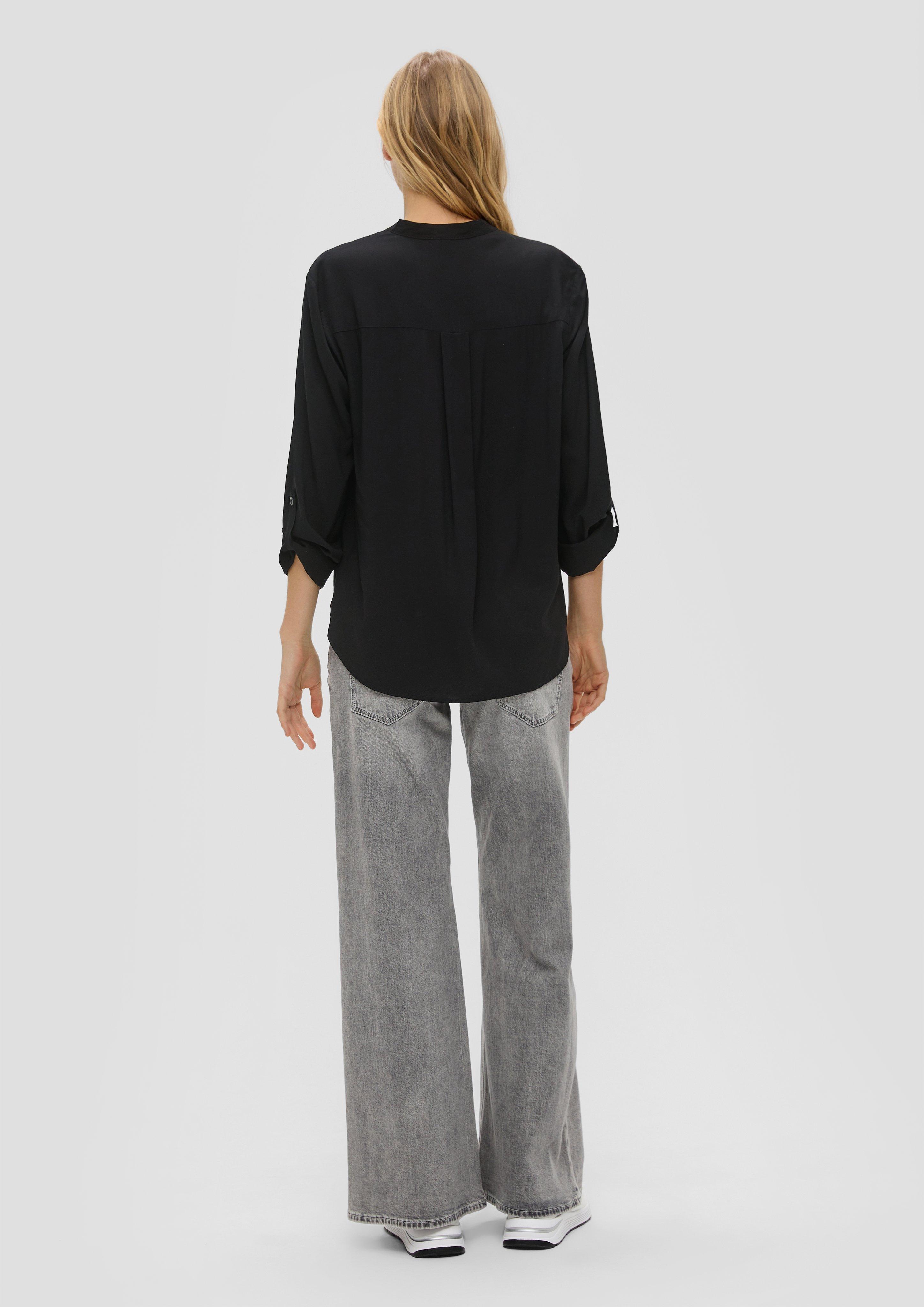 Viskosebluse mit Turn-up-Funktion  2140749-9999