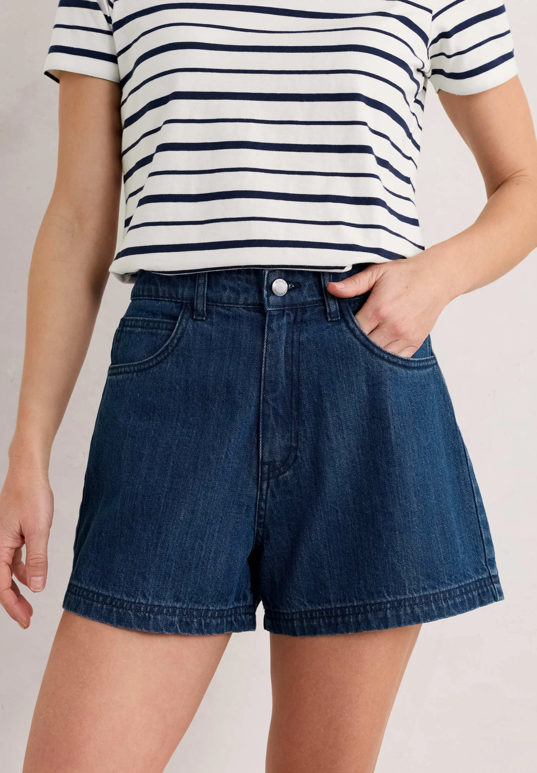 Seasalt Cornwall HOLLOWAY - Pantalones cortos de mezclilla