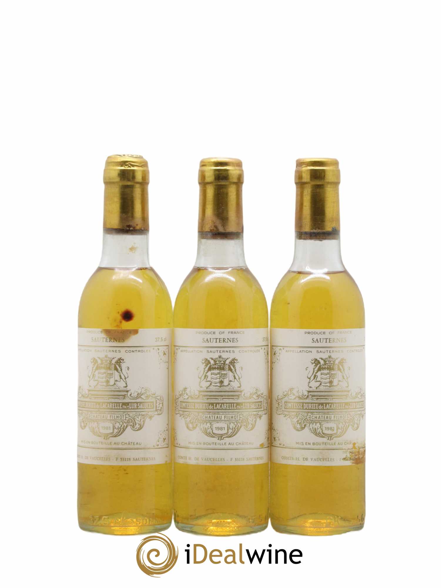 Château Filhot 2ème Grand Cru Classé  1981 - Lot de 12 Demi-bouteilles