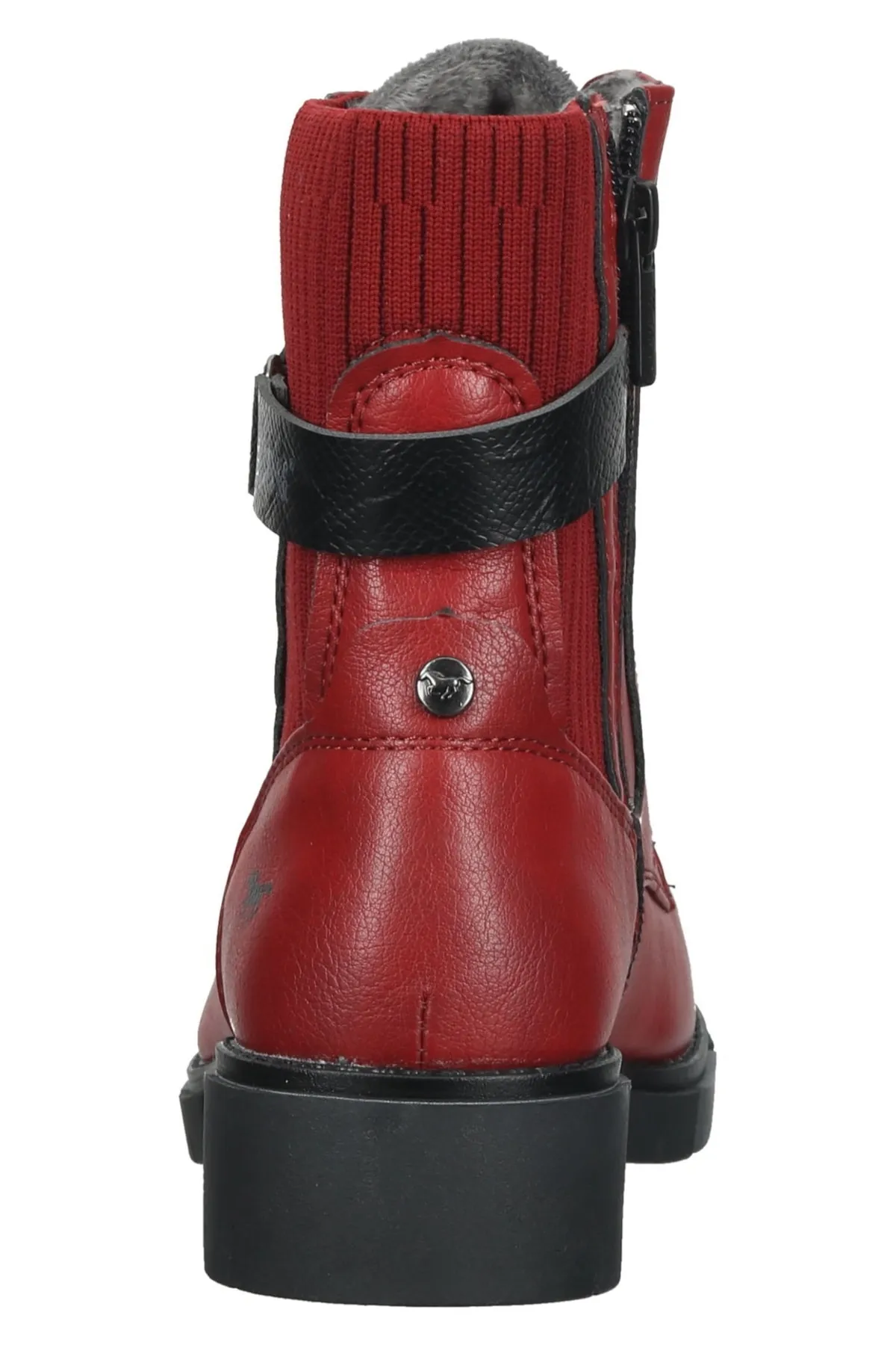 Mustang  Stiefelette - Rot - Blockabsatz