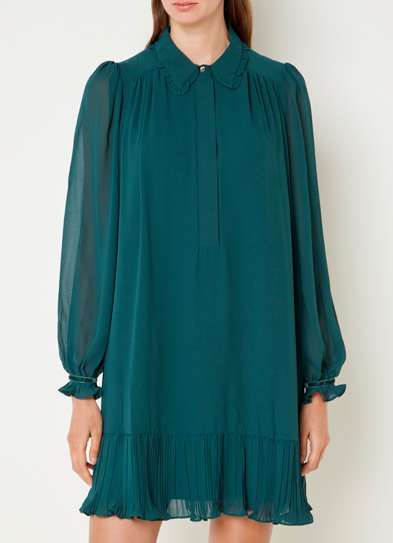 Rochie-tunică Phase Eight April cu volane semi-transparente