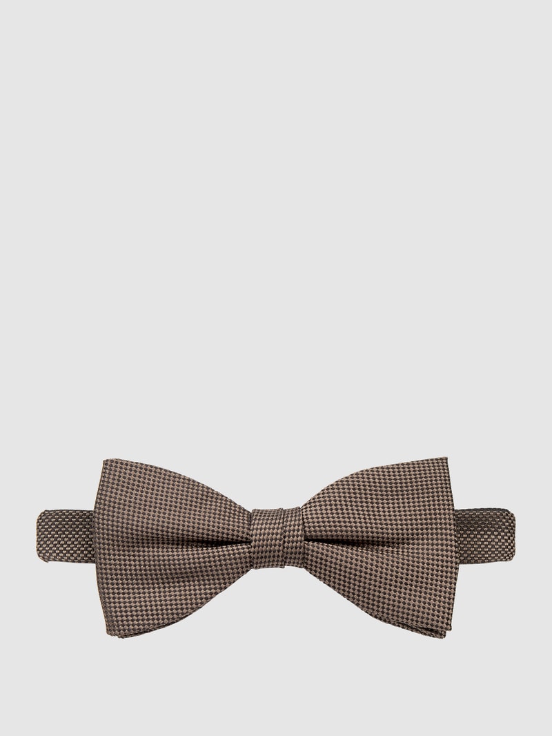 Fliege aus reiner Seide in beige