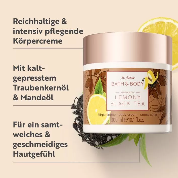 BATH & BODY LEMONY BLACK TEA Körpercreme