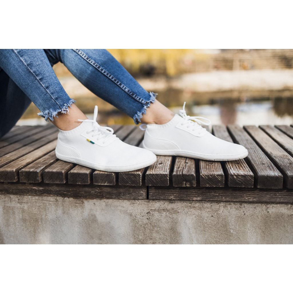 Be Lenka Stride All White Barfußschuh