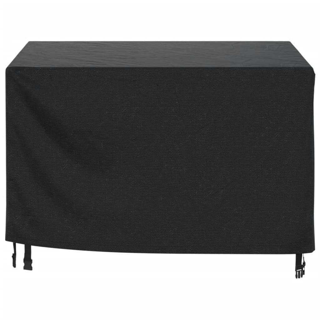 vidaXL Gartenmöbel-Schutzhülle Gartenmöbel-Abdeckung Schwarz 113x113x73 cm Wasserdicht 420D (1-St)