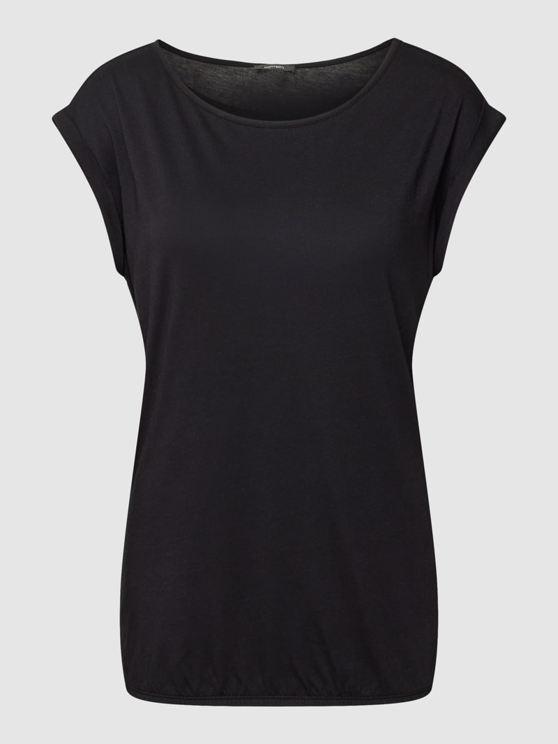 T-Shirt mit Fledermausärmeln in schwarz