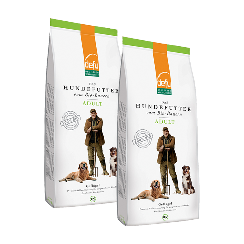 Defu Hundetrockenfutter Defu Adult Geflügel 2x12,5 kg