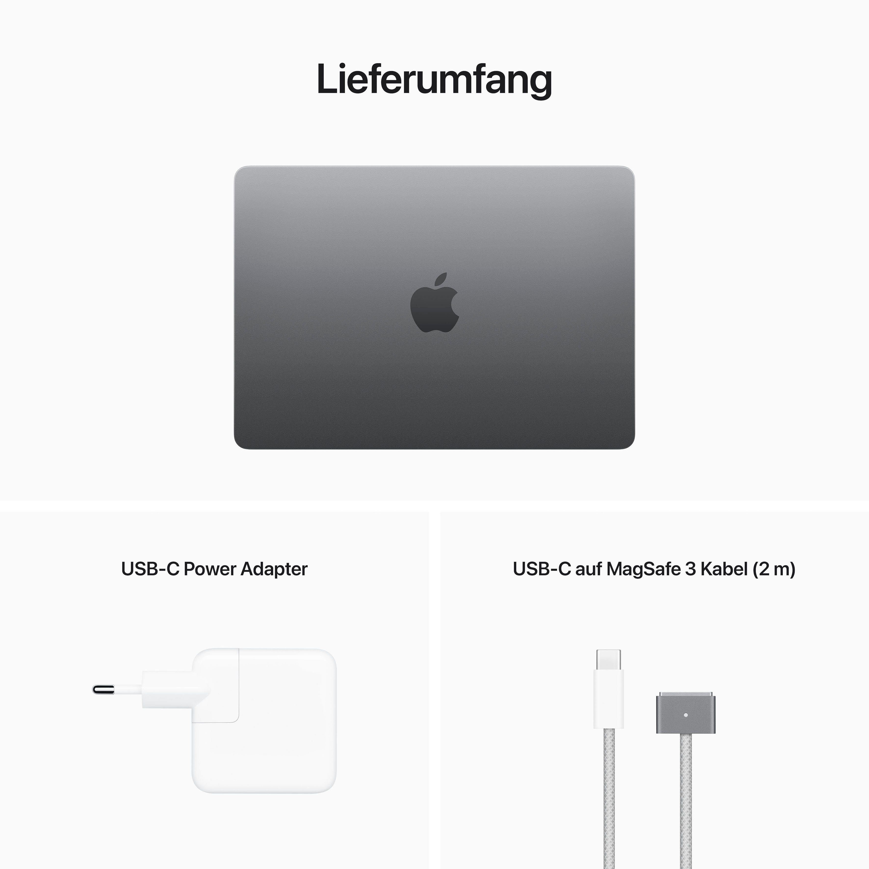 Apple MacBook Air Notebook (34,46 cm/13,6 Zoll, Apple M2, 8-Core GPU, 256 GB SSD)