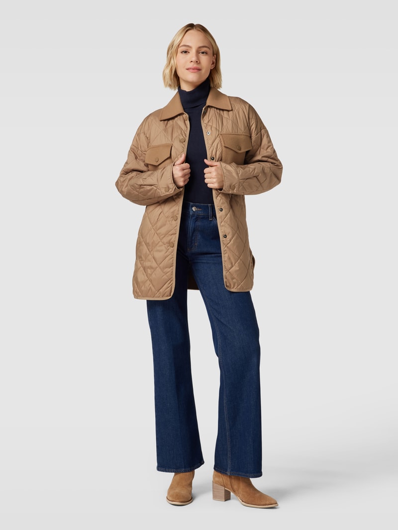 Steppjacke mit Bindegürtel Modell 'PAPRICA' in camel