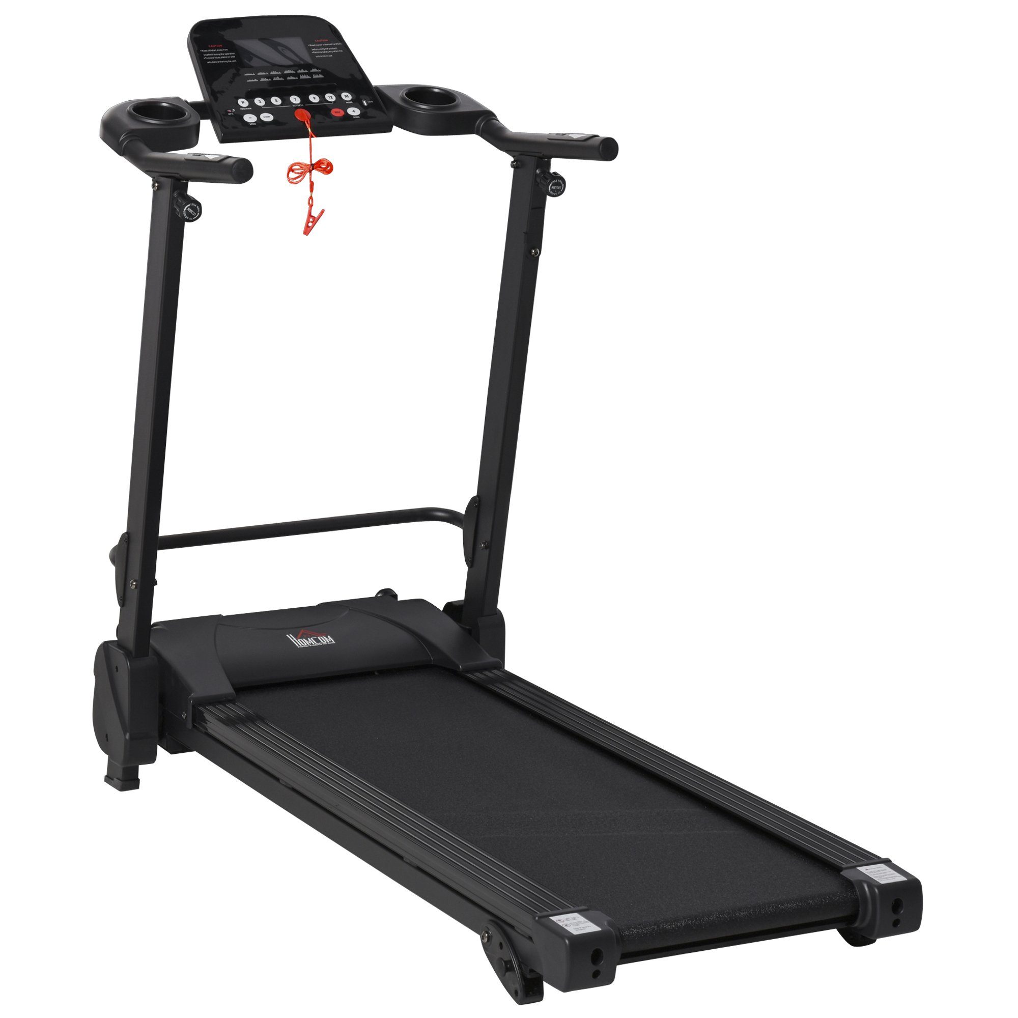 HOMCOM Laufband Elektrisches Laufband mit LCD-Display