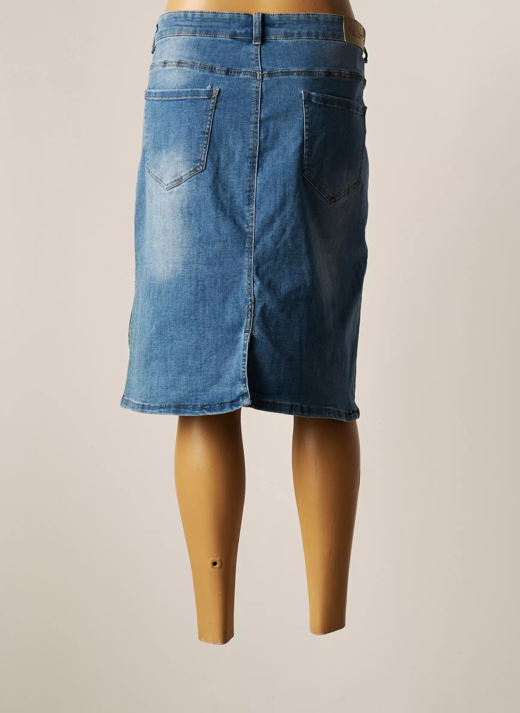 Big Spade Jupes Mi Longues Femme couleur bleu