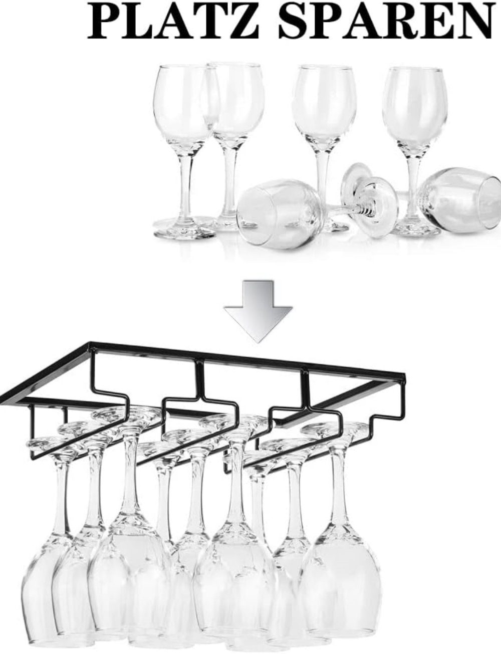 Runxizhou Gläserhalter Gläserhalterung für Weingläser Stielgläser (1 St)