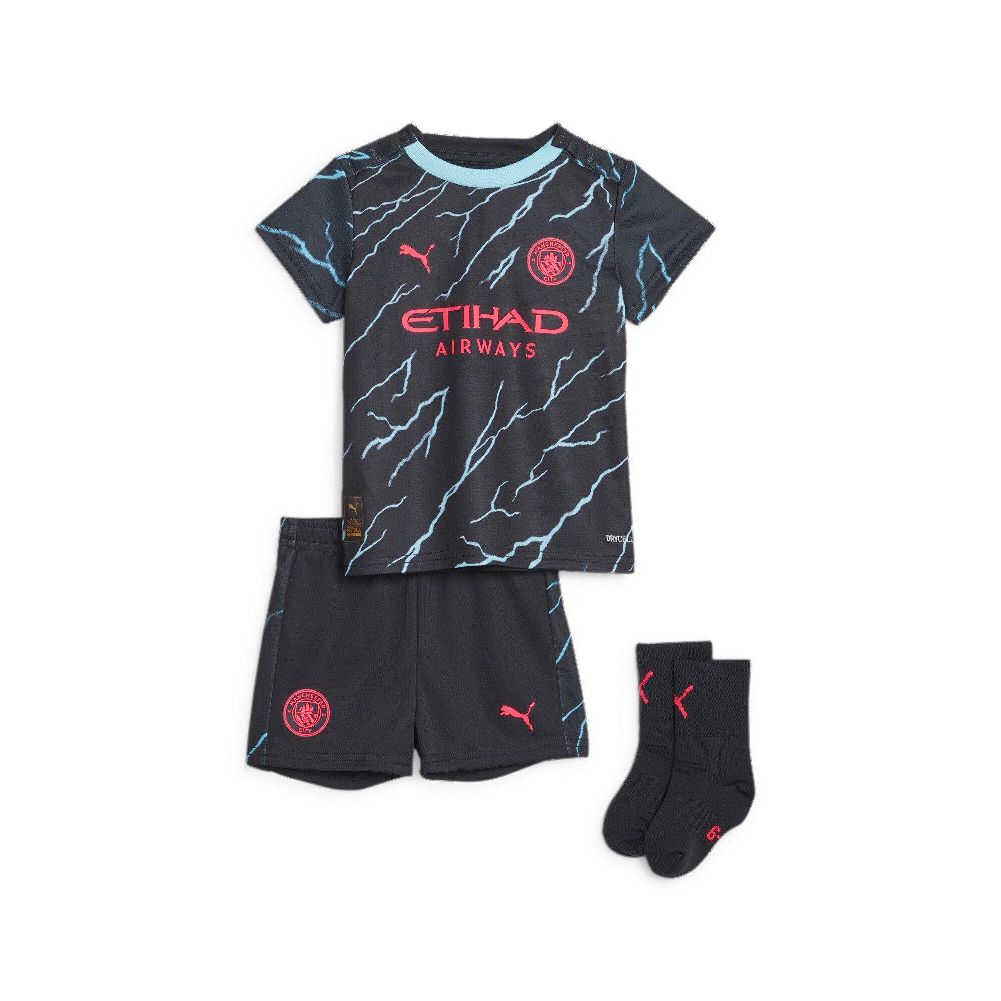 PUMA Trainingsanzug Manchester City 23/24 Ausweichtrikot Klein Kinder