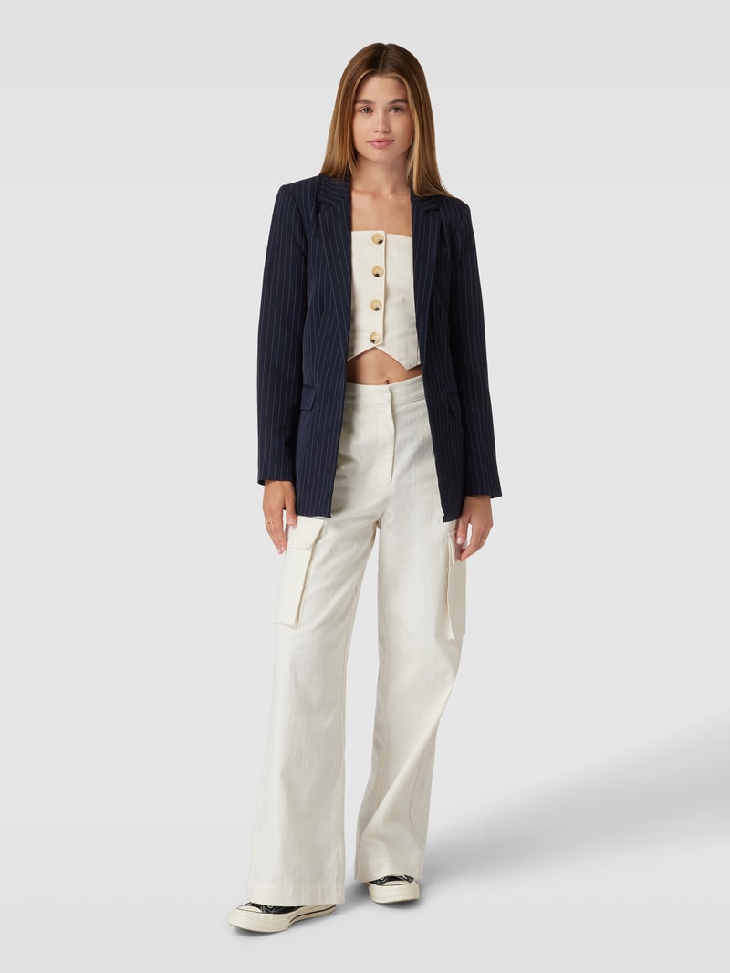 Blazer mit Streifenmuster Modell 'BOSSY' in dunkelblau