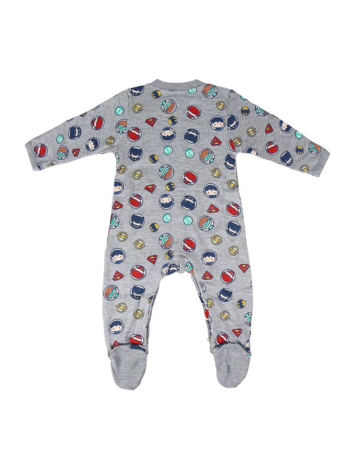 Superman Superman Baby Einteiler Strampler aus Baumwolle für Babys in Grau günstig kaufen