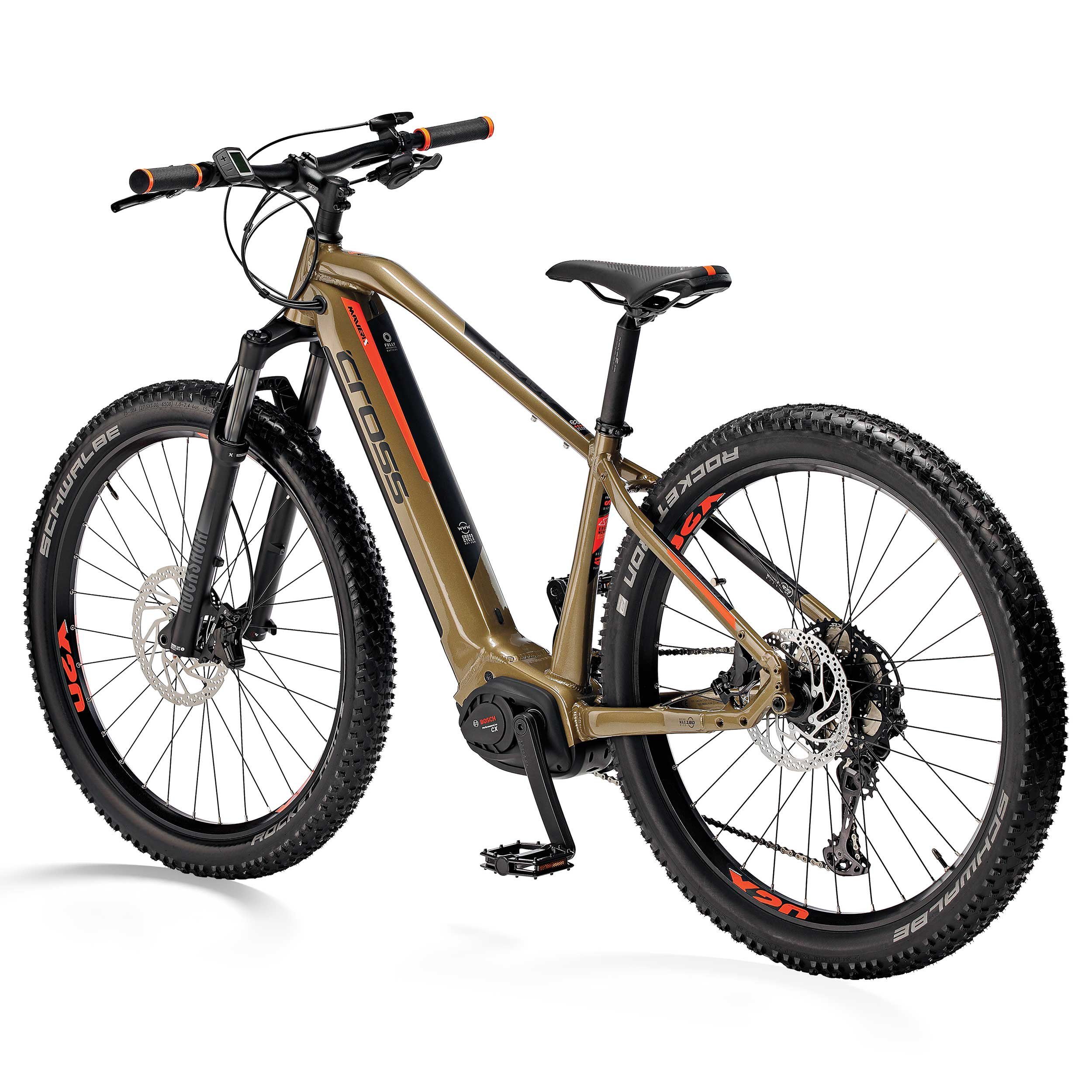 Airtracks E-Bike 27,5 Zoll E-Bike MTB BOSCH Performance Line CX Gen4 625 Wh MAVERIX, 12 Gang, Kettenschaltung, Mittelmotor, 625,00 Wh Akku, SHIMANO XT RD-8120 - 52cm 56cm