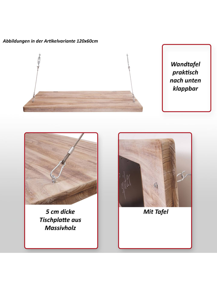 MCW Wandtisch H48 klappbar, 120x60cm günstig kaufen onesize