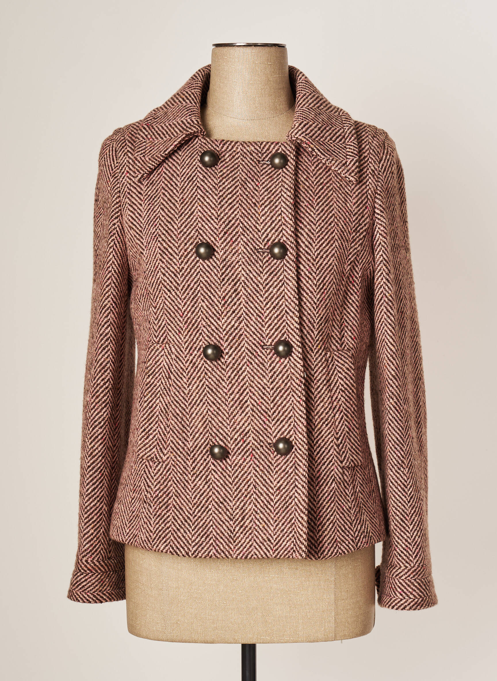 Teenflo Maurice Tarica Manteaux Courts Femme couleur marron