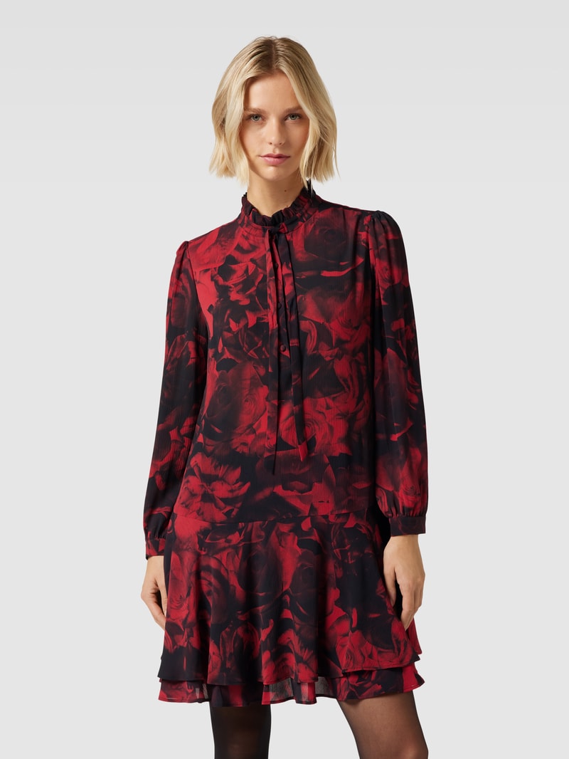Minikleid mit floralem Muster Modell 'Kandras' in rot