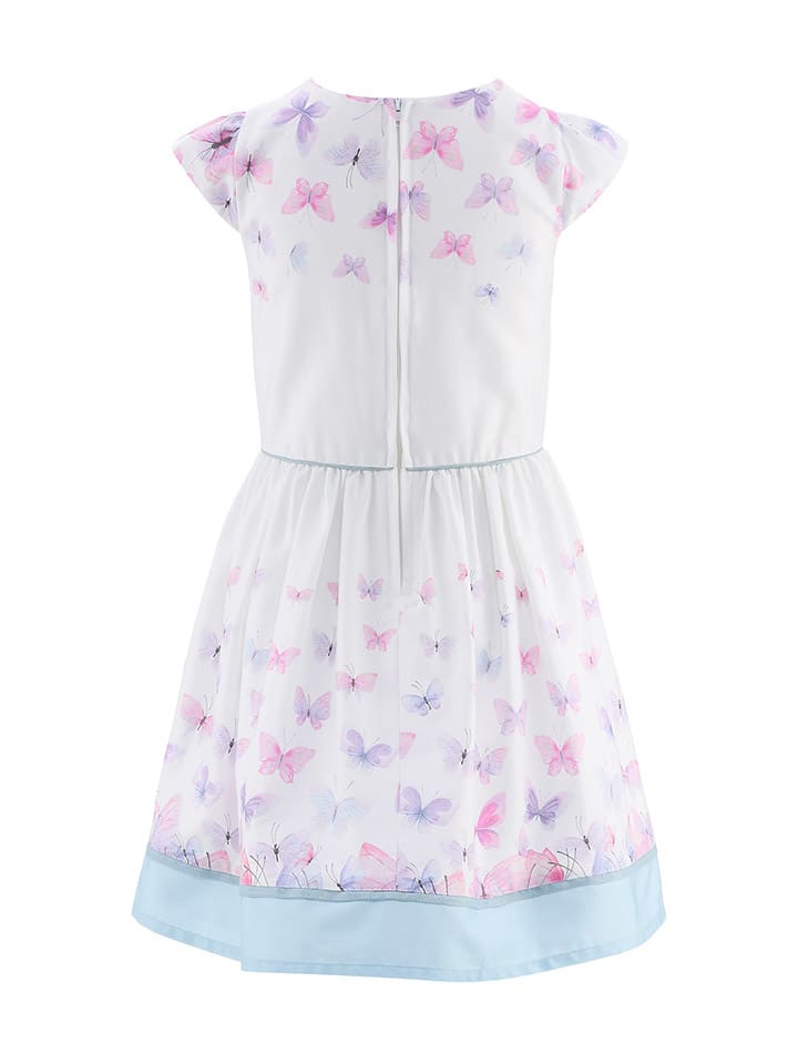 happy girls by Eisend Kleid in Weiß/ Hellblau/ Rosa günstig kaufen