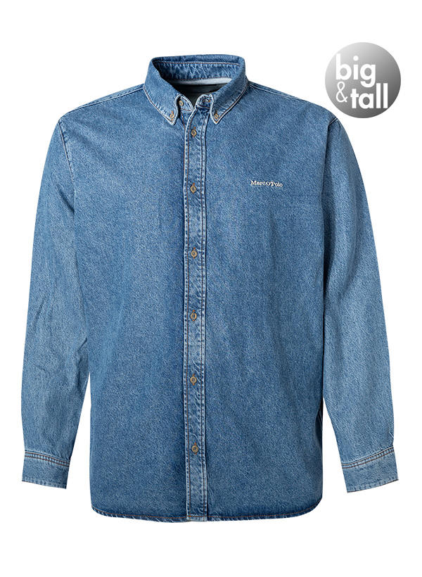 Marc O'Polo, Jeanshemd, Big&Tall, Baumwolle, blau