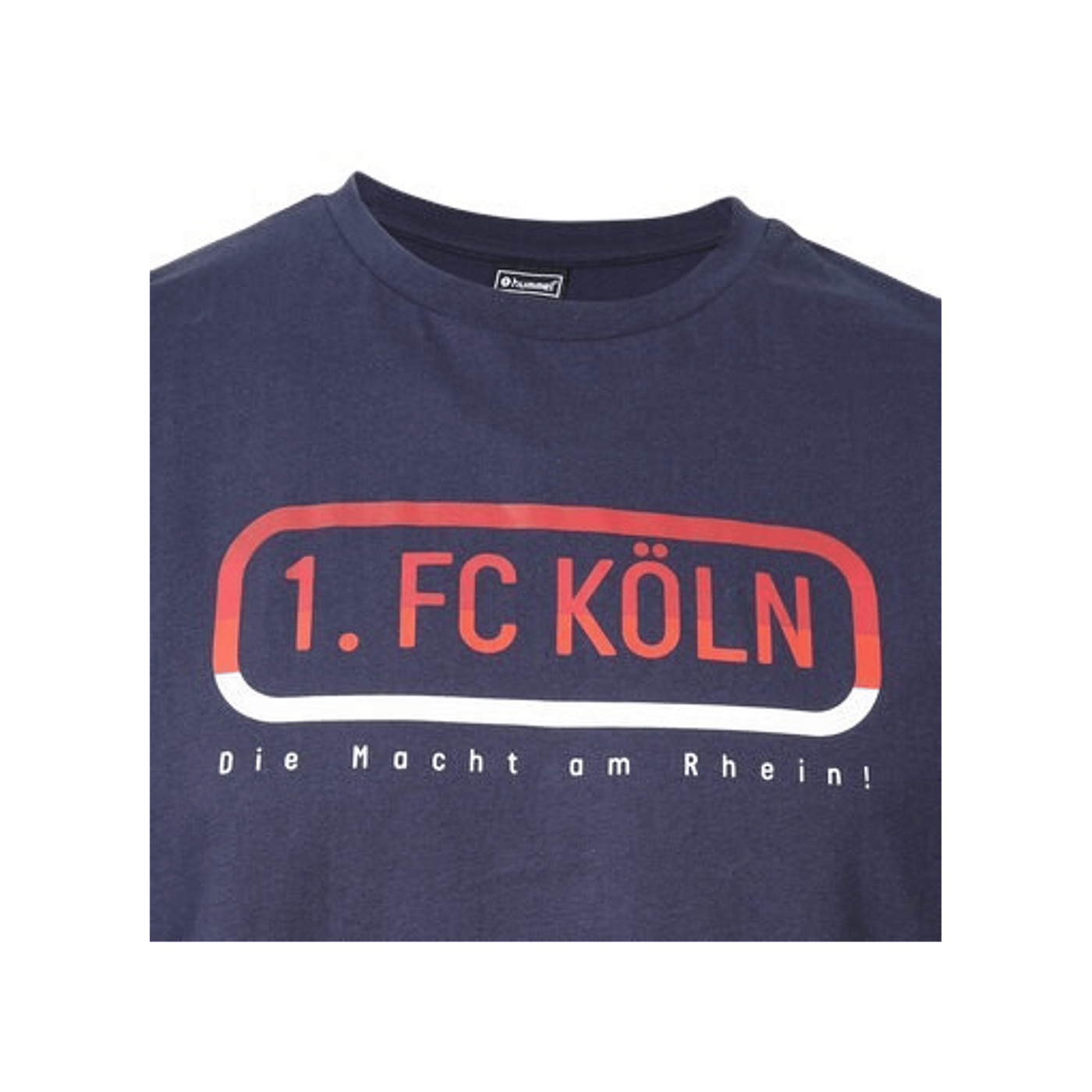 Hummel 1. FC Köln Fan Logo T-Shirt 2023/2024 Blau F7026