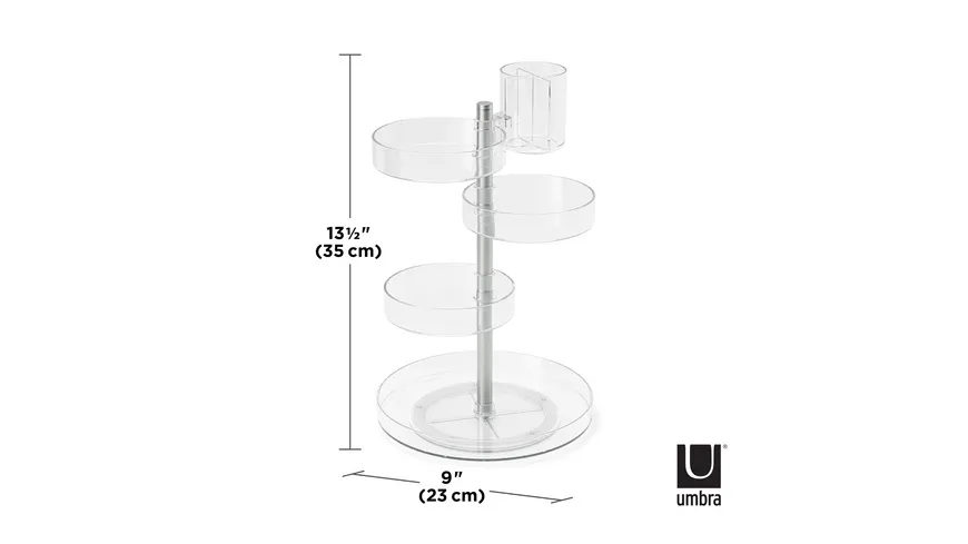 umbra Kosmetik Organizer Pirouette transparent/nickel