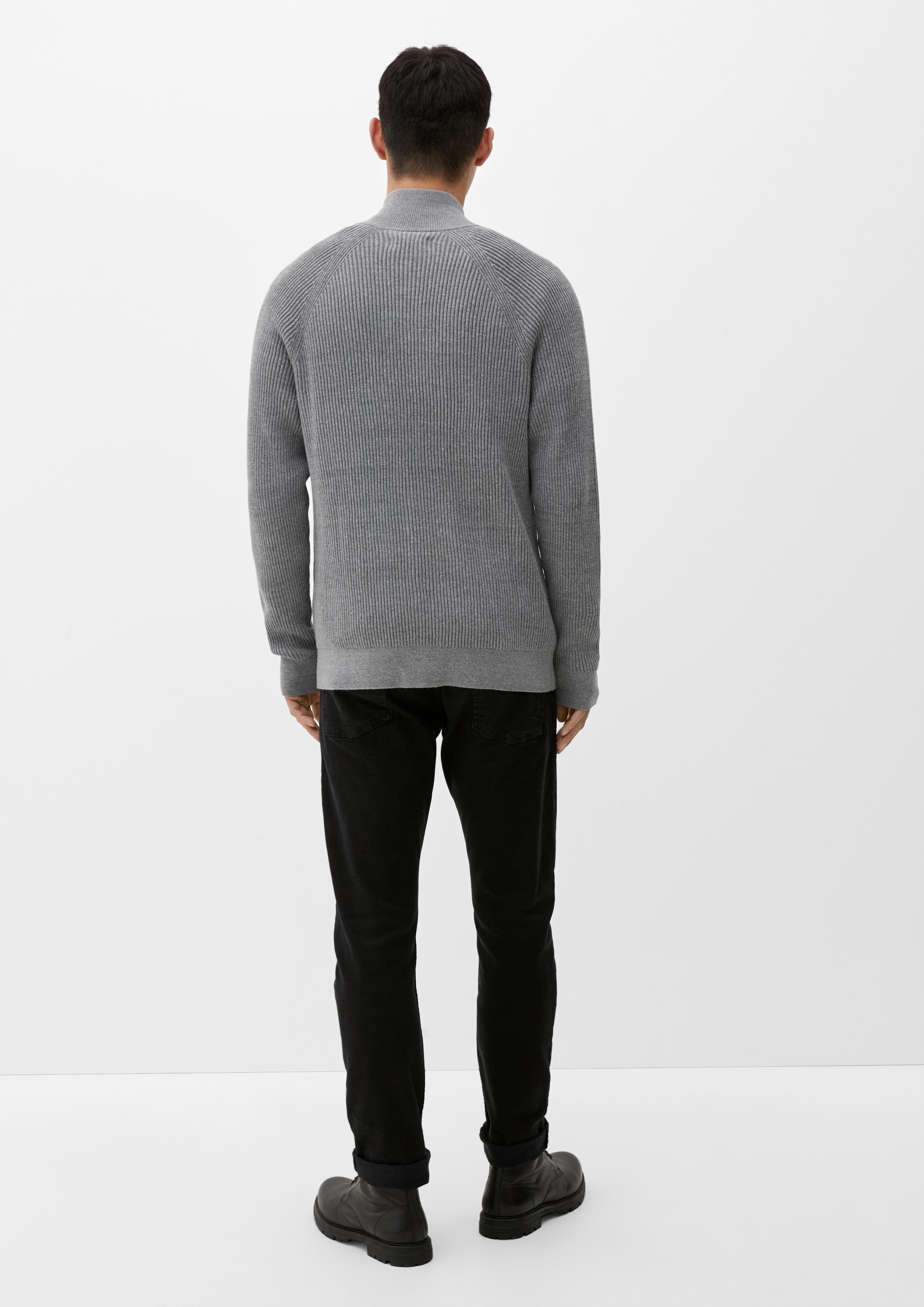 Strickjacke mit Stehkragen  2124541-9730