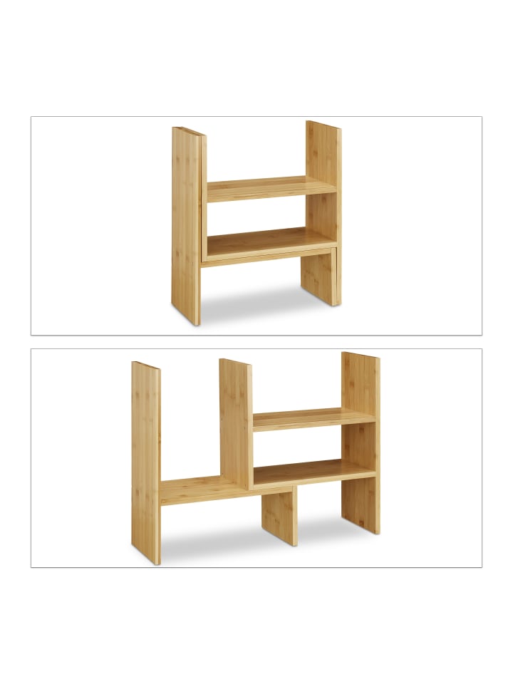 relaxdays Tischregal aus Bambus günstig kaufen onesize