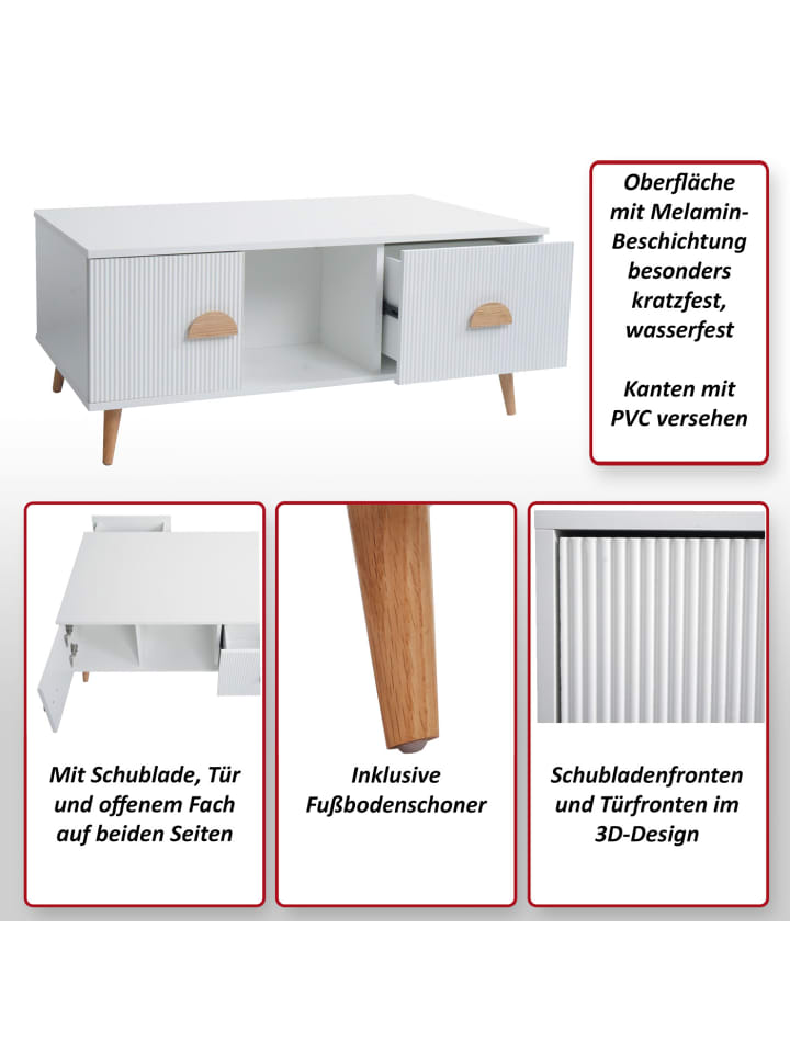 MCW Couchtisch N89, Weiß günstig kaufen onesize