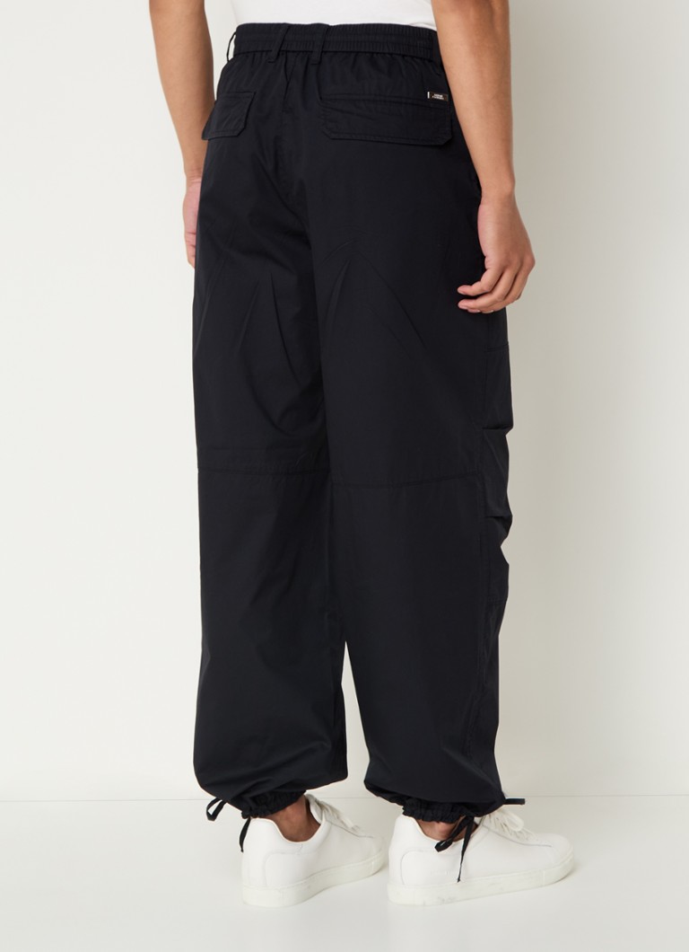 Armani Exchange Tapered fit cargo trousers with drawstring