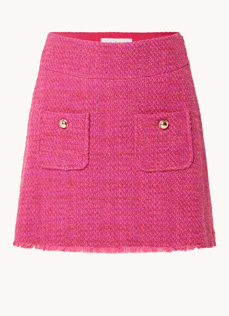 ba&sh Bonnie tweed miniskjørt med påsydde lommer