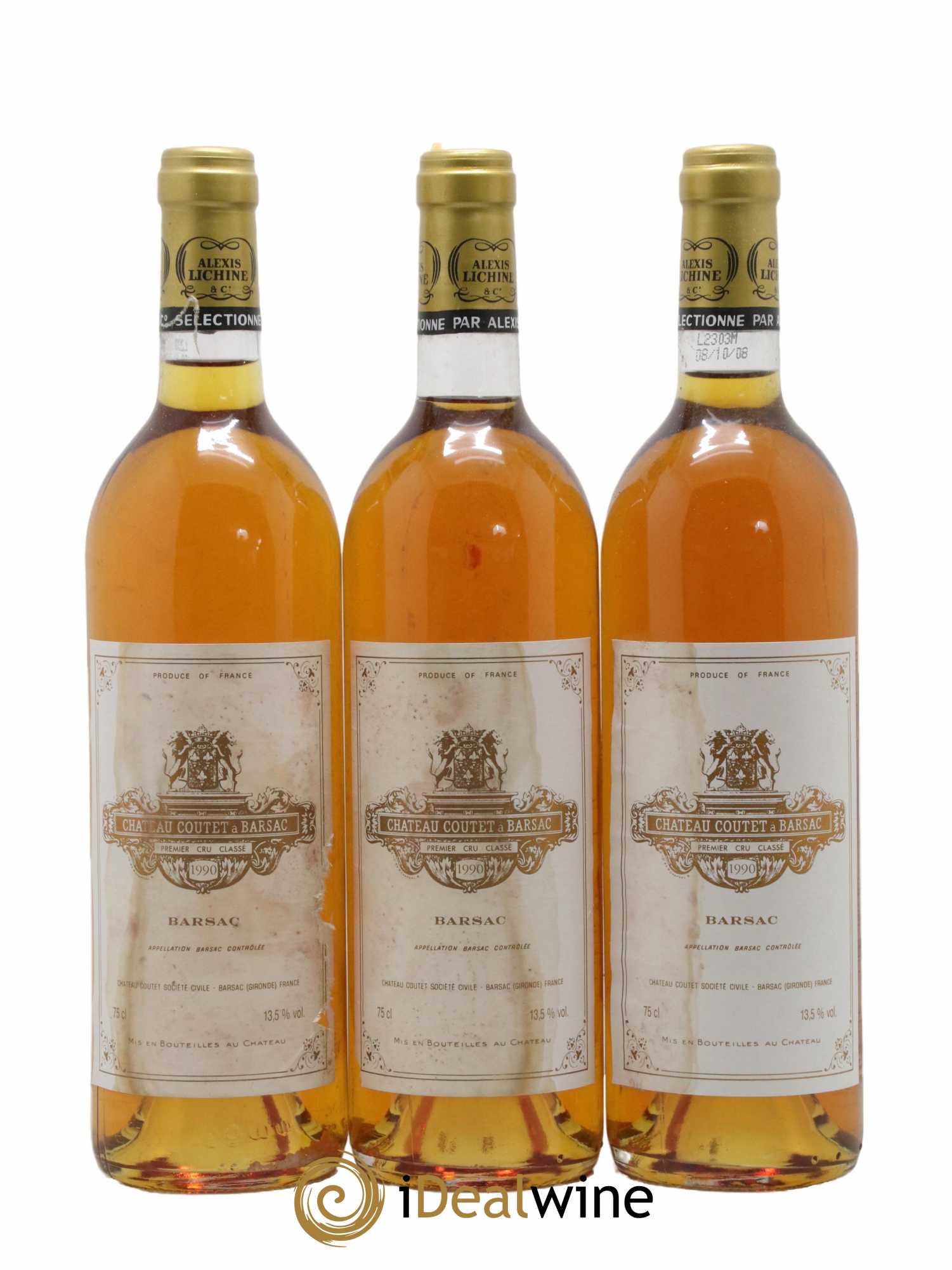 Château Coutet 1er Grand Cru Classé  1990 - Lot de 12 Bouteilles