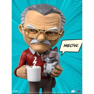 Stan Lee Mini Co. PVC Figur Stan Lee with Grumpy Cat 14 cm