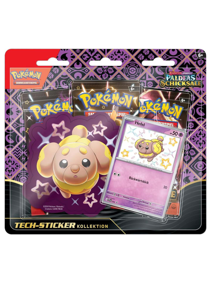 Pokémon Hefel | 3 Booster-Packs & Sticker | Pokemon Sammel-Karten deutsch günstig kaufen onesize